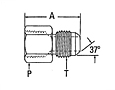 2022 Female Pipe to Male JIC Adapter